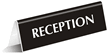 Reception Engraved Table-Top Tent Sign