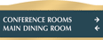 Directional Sign, 2-Lines, 18 characters per line