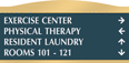 Directional Sign, 3-Lines, 18 characters per line
