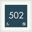 Room Number Sign w/ISA & NS Symbols