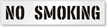 NO SMOKING Wall Stencil