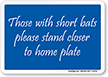Short Bats Stand Closer Funny Bathroom Sign