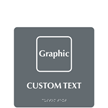 9 in. x 9 in. Graphic Custom Braille Sign