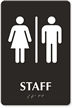 Staff Tactile Touch Braille Engraved Sign