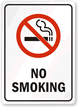 NO SMOKING Sign