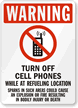 Turn Off Cell Phones Sign