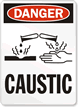 Danger: Caustic (with graphic), Vertical