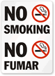 No Smoking / No Fumar (symbol) Sign
