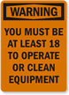 Warning Must Be 18 Sign