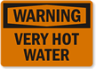 Warning Very Hot Water Sign