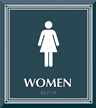 Women Restroom Sign