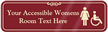 Accessible Womens Room Symbol Sign