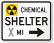 Chemical Shelter Custom Right Arrow - Traffic Sign
