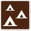 Group Camping Symbol - Traffic Sign