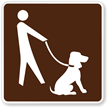 Leashed Pets Symbol - Traffic Sign