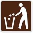 Litter Container Symbol - Traffic Sign