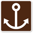 Marine Recreation Area Symbol - Traffic Sign