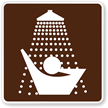 Showers (Symbol) Accommodation Services Sign
