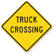 Truck Crossing - Road Warning Sign