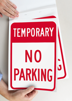 Temporary No Parking Signs Book