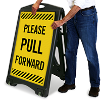 Pull Forward A-Frame Portable Sidewalk Sign