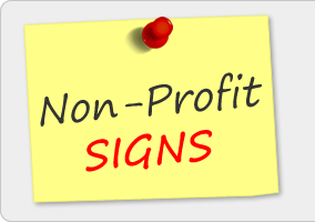 Discounted Signs for Non-Profits Partners