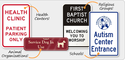 Discounted Signs for Non-Profits Partners