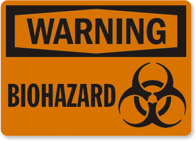 Warning: Biohazard Sign from mybiohazardlabels.com