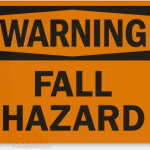Warning: Fall Hazard Sign from MySafetySign.com