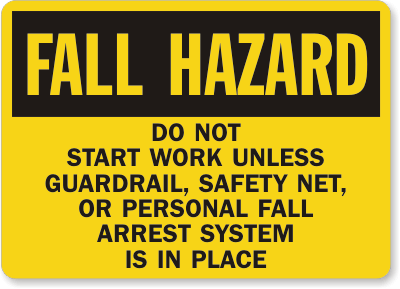 Ladder Safety Sign from MySafetySign