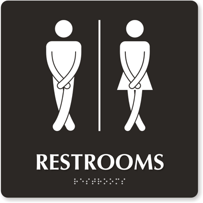 Funny sign from JustBathroomSigns.com