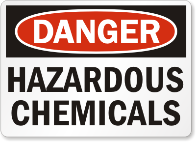Details about   Danger Hazardous Chemicals Hazmat OSHA Industrial Safety Laminated Sign 