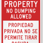 Bilingual-No-Dumping-Sign