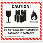 lithium battery safety sign