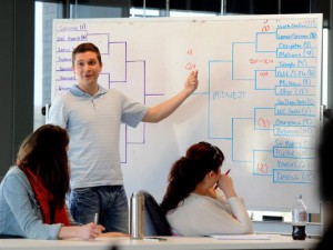 Organizing tournament bracket pools, often involving money to participate, is apropos in offices across the country (via USA Today).