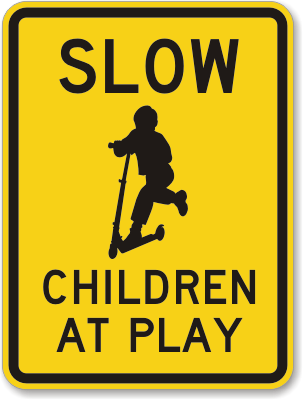 Child at Play Sign