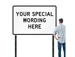 Customizable Horizontal Colored Signs Template