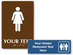 Custom Bathroom Signs