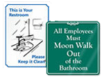 Bathroom Etiquette Signs