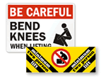 Lifting Instruction Signs