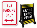 Bus Parking Signs
