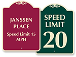 Decorative Speed Limit Signs