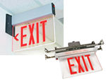 Edge Lit Exit Signs   Recessed Exit Signs