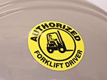 Forklift Hard Hat Decals