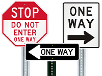 One Way Signs