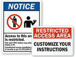Restricted Signs