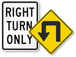 Turning Area Signs