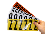 Laminated Vinyl Cloth Numbers and Letters