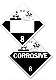Corrosive Placards