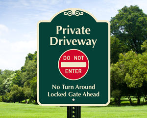 Custom Driveway Signs